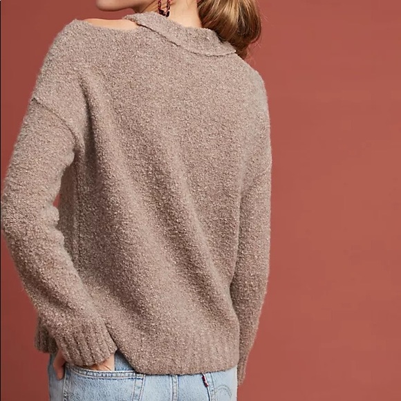 [NWoT] 🌟NEW Anthropologie Cutout Beary Sweater - Picture 7 of 16